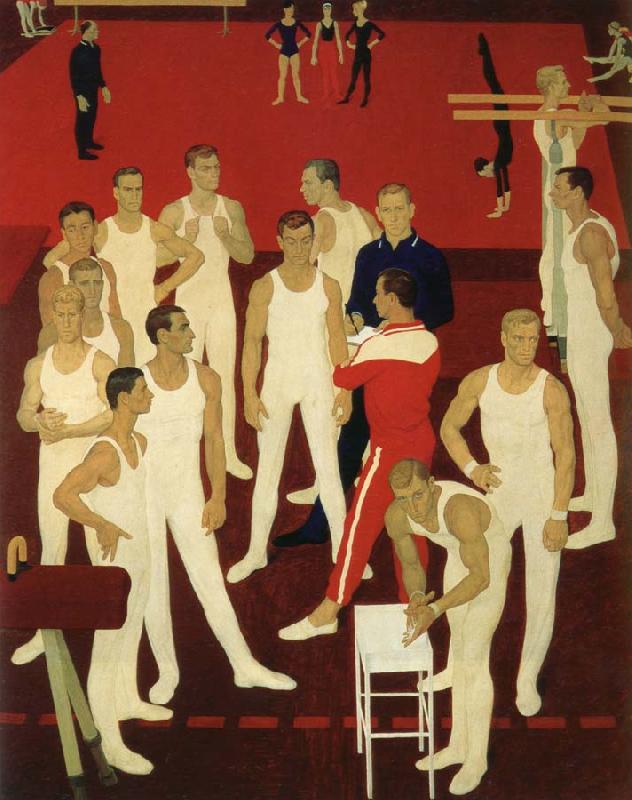 unknow artist Soviet gymnast Sweden oil painting art